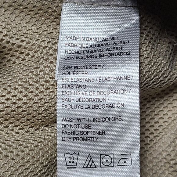 Izod Golf Mens Pants 38x32 Beige Performance Elastic Waist Athletic Golf Slacks - Picture 6 of 9